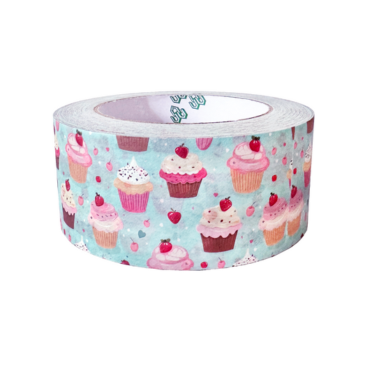 Packing Tape - Cupcakes Blue - Self Adhesive