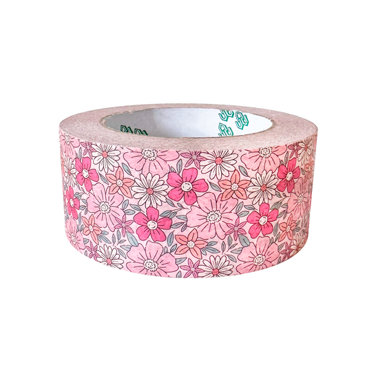 Packing Tape - Pink Floral - Self Adhesive