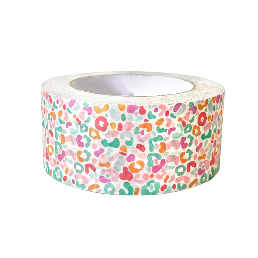 Packing Tape - Rainbow Leopard - Self Adhesive